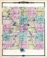 Dodge County Map, Wisconsin State Atlas 1878